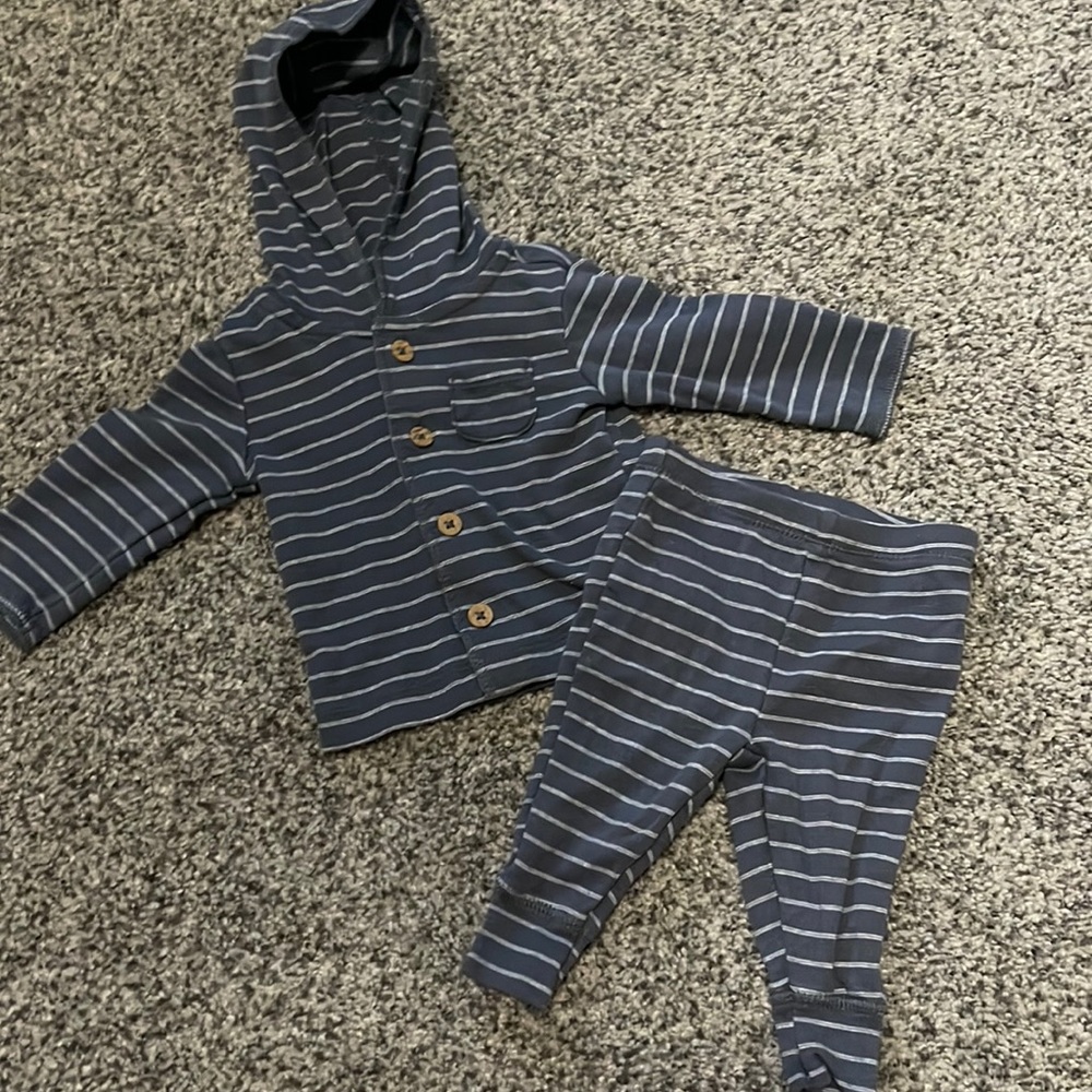 Matching striped outfit